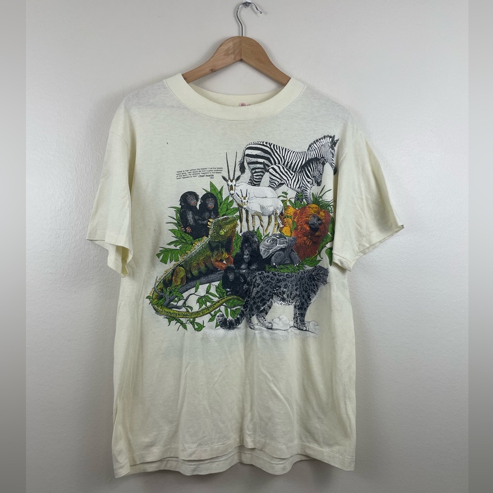 Vintage Animal Harlequin Chief Seattle Shirt